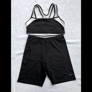 Champion Sports Bra & Shorts Workout Set